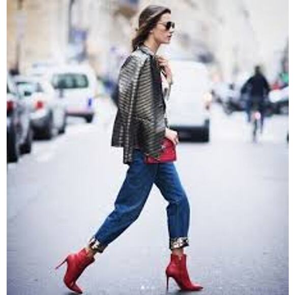 RTA Denim Iggy Blazer Metallic Lurex Stripe Size Small New - Picture 9 of 9